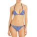  Women’s Halima Halima Sliding Triangle Bikini Top, Navy, Small