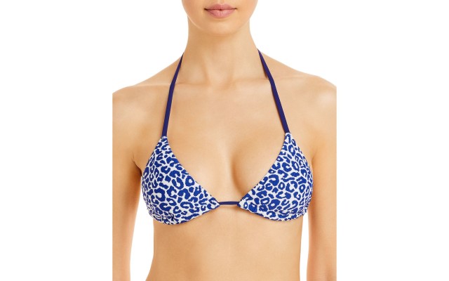  Women’s Halima Halima Sliding Triangle Bikini Top, Navy, Small