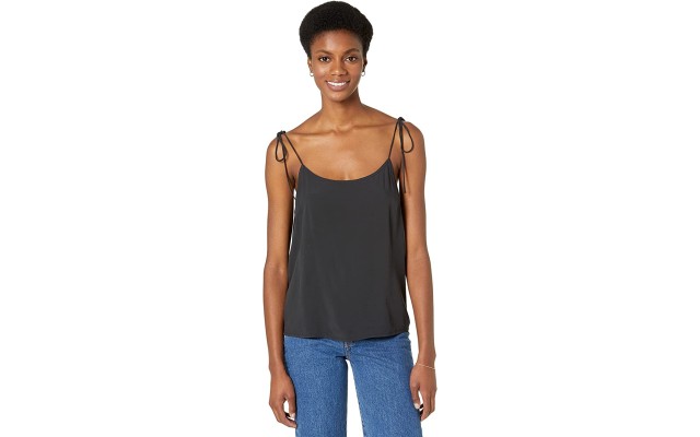 Levi’s Gwen Ditsy-Print Tie-Strap Camisole, 2X-Large, Black