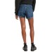  Loose-Fit High-Rise Denim Shorts, 32, Darkblue