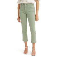 Levi's Women's 724 High Rise Carpenter Crop, Green, 26R
