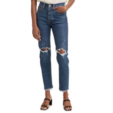 Levi's Women's Wedgie Straight-Leg Cropped Jeans, Blue, 26R