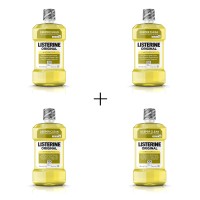 Listerine Original Oral Care Antiseptic Mouthwash with Germ-Killing Formula to Fight Bad Breath, Plaque and Gingivitis, 250 mL, 4-Pack