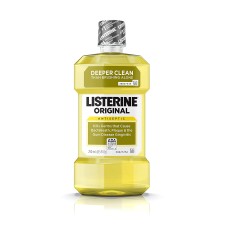 Listerine Original Oral Care Antiseptic Mouthwash with Germ-Killing Formula to Fight Bad BreathPlaque and Gingivitis250 mL1 Pack