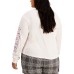  Plus Size Mickey & Friends Screen-Print Top, 1X, Pink
