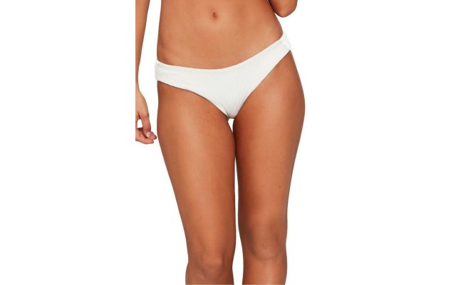 L*Space Crossroads Texture Sandy Bikini Bottom Cream