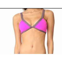 LSpace Women’s Colorblock Farrah Bikini Top, Bright Fuchsia, Medium