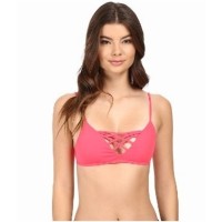 L*Space Women’s L*Solids Convertible Strap Bikini Top Hot Cherry X-Small