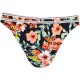  Women’s Hipster Bikini Swimsuit Bottom, Black//Wild Flower, Extra Small