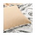  Paris Bonjour 3 Piece Quilt Sets, Black/Blush, Full/Queen