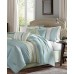  Amherst 7-Pc. King Comforter Set Bedding, Blue/Green