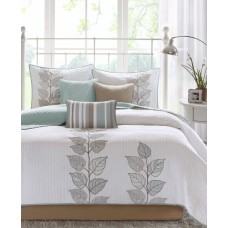 Madison Park Caelie 6-Pc. Quilted Queen Coverlet Set, Blue