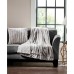  Duke 20X20 Square Faux-Fur Decorative Pillow, Gray