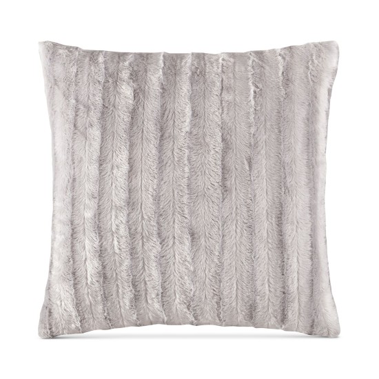  Duke 20X20 Square Faux-Fur Decorative Pillow, Gray