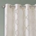  Eden Fretwork Burnout Sheer Curtain Panel, 50″ x 63″, White