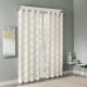  Eden Fretwork Burnout Sheer Curtain Panel, 50″ x 63″, White