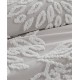  King/California King 3-Pc.Veronica 100% Cotton Tufted Duvet Cover Set, Gray
