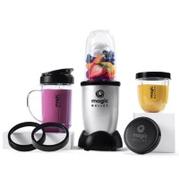 Magic Bullet Blender, Small, Silver, 11 Piece Set, 18 oz Capacity