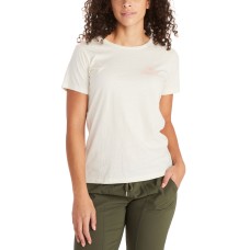 Marmot Arrow Women’s Logo-Print T-Shirt, Cream, Medium