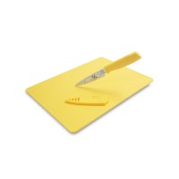 Martha Stewart Collection Bee Paring Knife & Cutting Board, Yellow