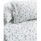  Holiday Printed 3 Pc. Sheet Sets, White/Green, Queen