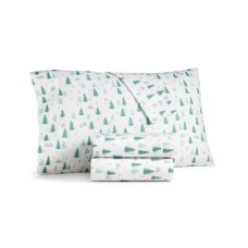 Martha Stewart Collection Holiday Printed 3 Pc. Sheet Sets