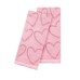 Martha Stewart Collection Tonal Hearts Tip Towel, Set Of Pink Towel Sets
