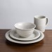  Everyday Stoneware Dinnerware Set, White, 16 Piece