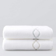 Matouk Cathedral Washcloth, White, 12″ X 12″