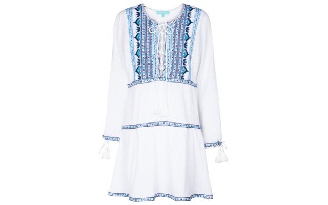 Melissa Odabash Millie Embroidered Cover-Up Dress
