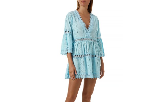 Melissa Odabash Victoria Cover-up Dress, Celeste, Small