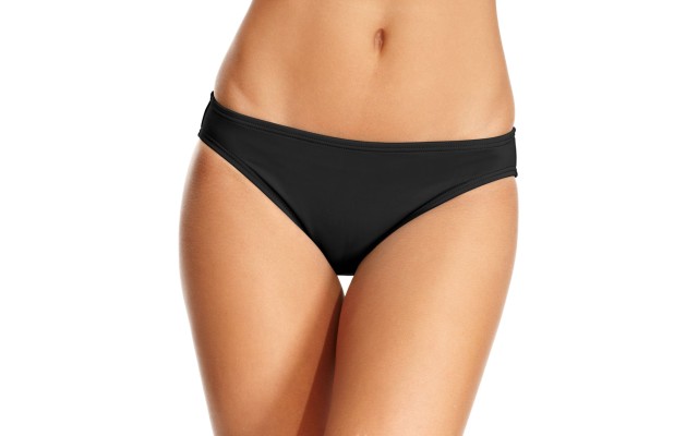  Women’s Hipster Bikini Bottoms, Black, Small