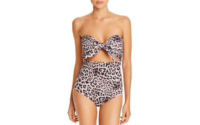 Mikoh Lane Leopard Print One Piece Swimsuit, Multi, X-Small