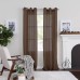  Preston 108-inch Sheer Grommet Panel, brown , 48×108