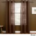  Preston 108-inch Sheer Grommet Panel, brown , 48×108