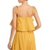  Womens Tie Strapes Crop Cami Gold M