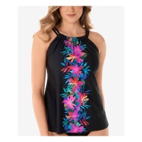 Miraclesuit Genesis Shoreline Tankini Swim Top Women’s Swimsuit, Multi, 10
