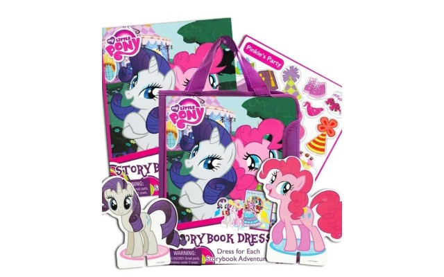  Story Book Dress up Magnetic Dolls Wardrobe Case Pinkie Pie