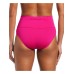  Essential High-Waist Banded Bikini Bottoms Women’s Swimsuit, Pink, Large