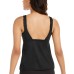  Essential Tankini Top Women’s Swimsuit, Black, Small