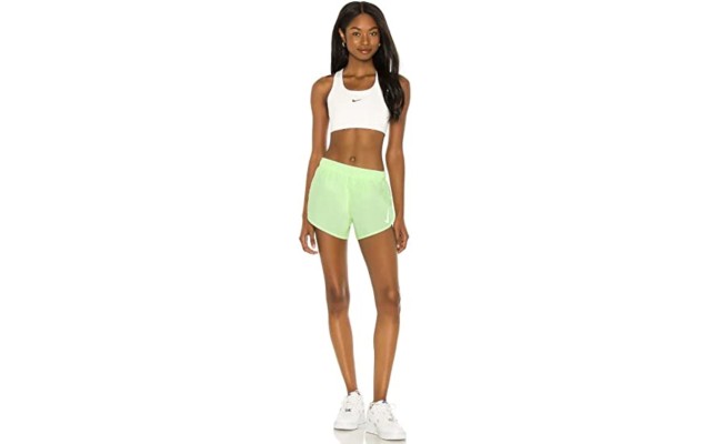  Tempo High Cut Women’s Running Shorts, Yellow, Small
