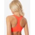  Women’s 1-Piece Pad Medium Impact Sports Bra, Orange, X-Large