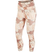 Nike Womens Dri-fit Printed Cropped Full Length Leggings, Cream, Medium