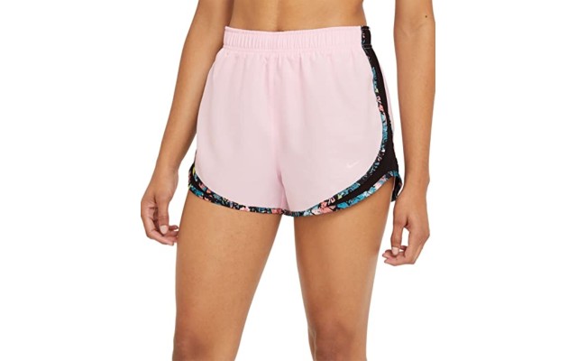  Women’s Dri-fit Solid Tempo Running Shorts, Pink, X-Small
