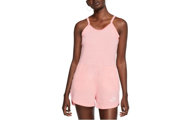  Women’s Gym Vintage Romper, Coral, X-Large