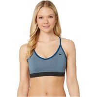Nike Women’s Indy Compression Low Impact Sports Bra,Blue, Medium
