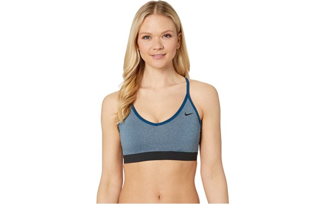  Women’s Indy Compression Low Impact Sports Bra,Blue, Medium
