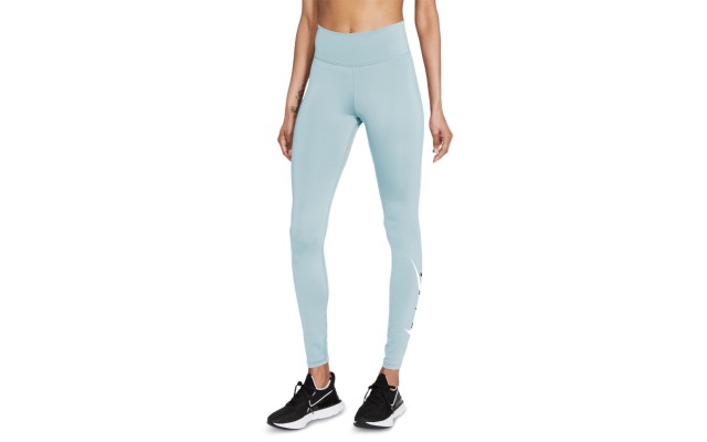  Women’s Logo Active Running 7/8 Tights, Blue, Large