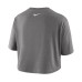  Women’s Logo Pocket Crop Top, Gray, Medium