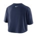  Women’s Logo Pocket Crop Top, Midnight, Medium